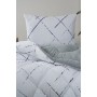 ETE HOMETEX TEK KİŞİLİK LÜX WELSOFT YORGAN SETİ YANSIMA GRİ155X215CM 8696474232010